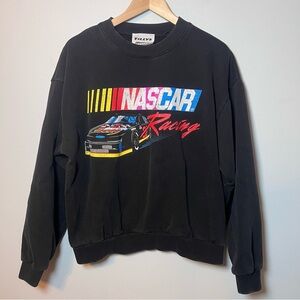 Tillys x NASCAR Racing Crewneck Men’s L Black Sweatshirt with Large Graphic Logo